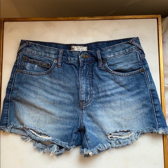 Free People Pants - Free People Denim Cut Off Shorts